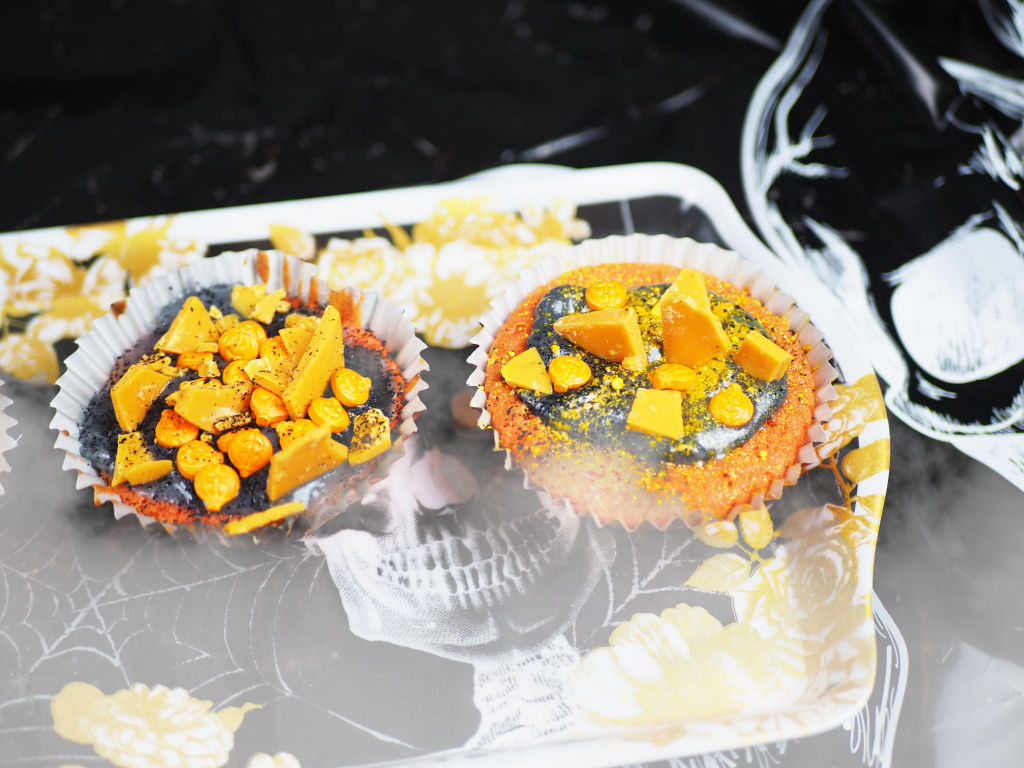Cream cheese Halloween cupcakes